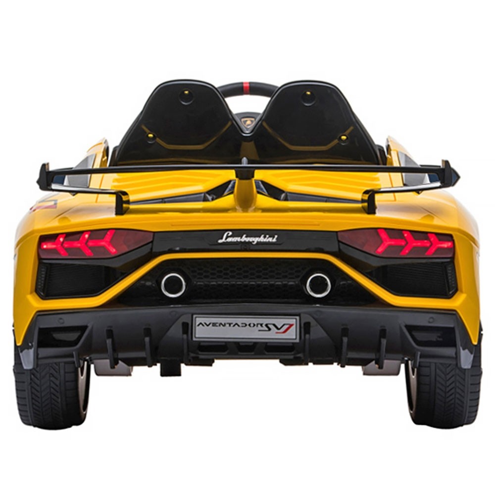 Masinuta electrica Chipolino Lamborghini Aventador SVJ yellow cu roti EVA image 5