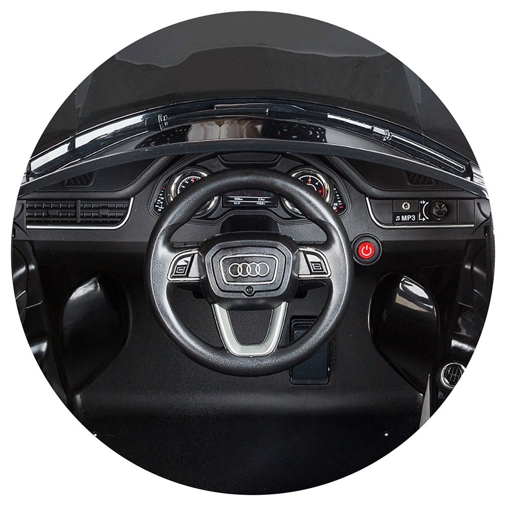 Masinuta electrica Chipolino SUV Audi Q7 black cu roti EVA image 5