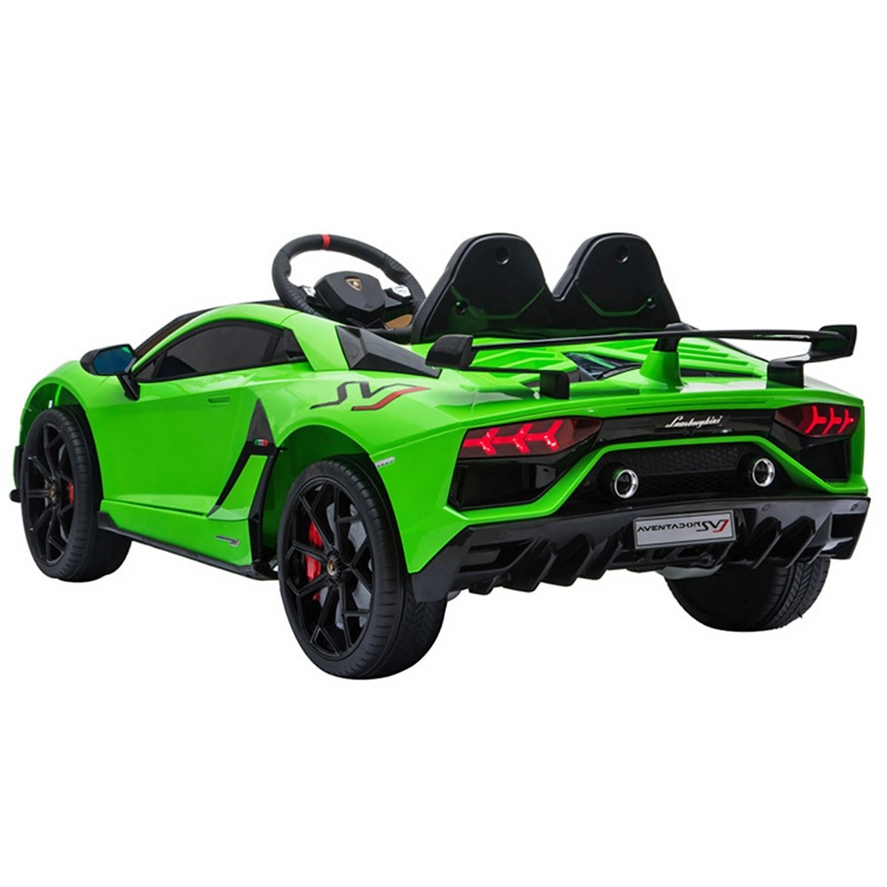 Masinuta electrica Chipolino Lamborghini Aventador SVJ green cu roti EVA image 9