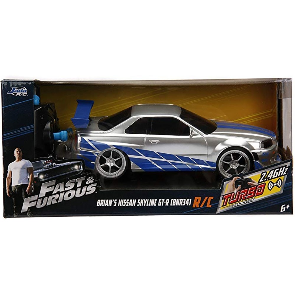 Masina Jada Toys Fast and Furious Nissan Skyline GTR 1:24 cu telecomanda image 1