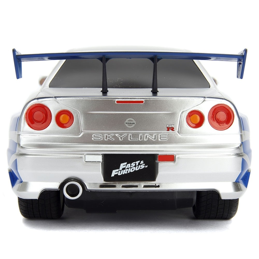 Masina Jada Toys Fast and Furious Nissan Skyline GTR 1:24 cu telecomanda image 5