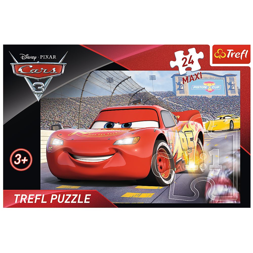 Puzzle Trefl Maxi Disney Cars, Campionul 24 piese image 1