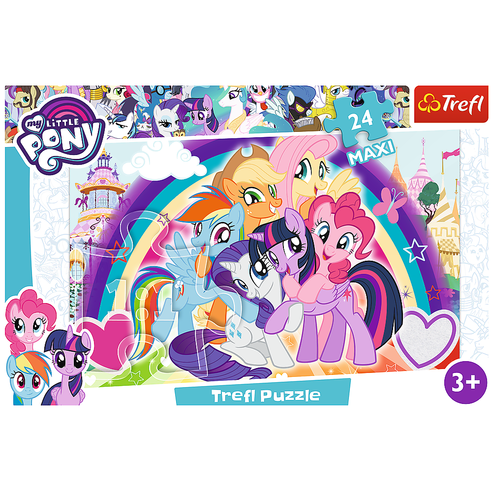 Puzzle Trefl Maxi My Little Pony, Poneii veseli 24 piese image 1