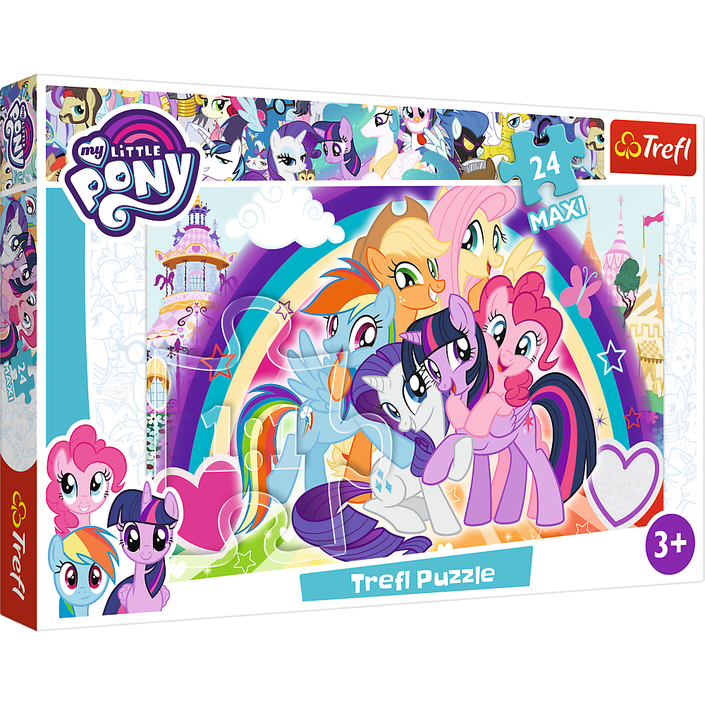 Puzzle Trefl Maxi My Little Pony, Poneii veseli 24 piese image 2