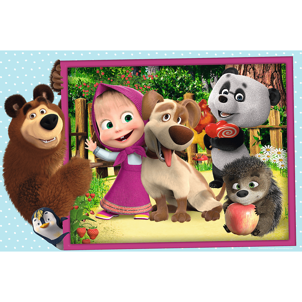 Puzzle Trefl Maxi Masha and the Bear, Masha si Ursul 24 piese image 1