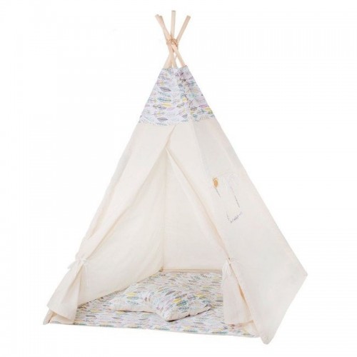 Cort copii stil indian Teepee Feathers XXL image 1