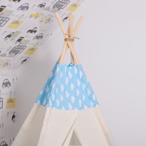 Cort copii stil indian Teepee Blue Clouds XXL image 3