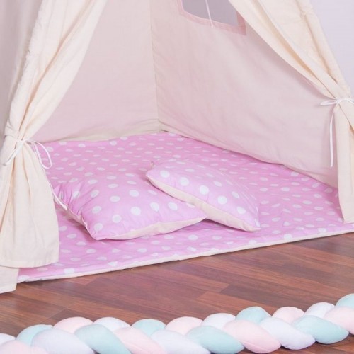 Cort copii stil indian Teepee Pink Dots XXL image 6