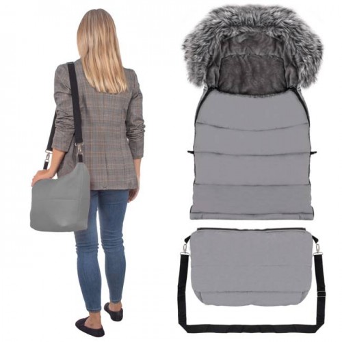 Sac pentru carucior transformabil 120 cm Kettu Maxi grey image 4