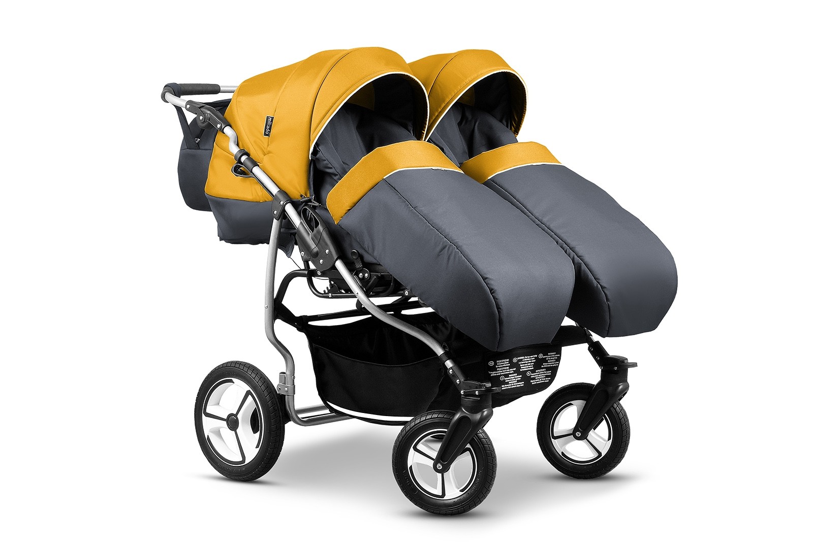 Carucior pentru gemeni Mikado TWIN T-07 3 in 1