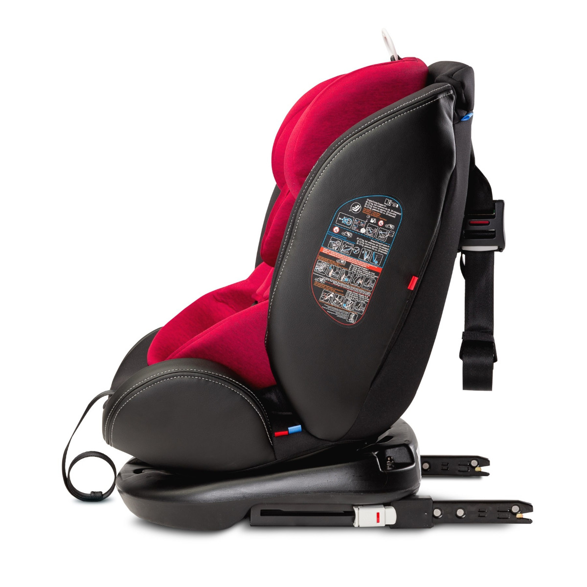 Scaun auto rotativ Caretero MUNDO 0-36 Kg Isofix Rosu image 2