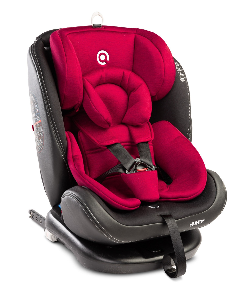 Scaun auto rotativ Caretero MUNDO 0-36 Kg Isofix Rosu image 4