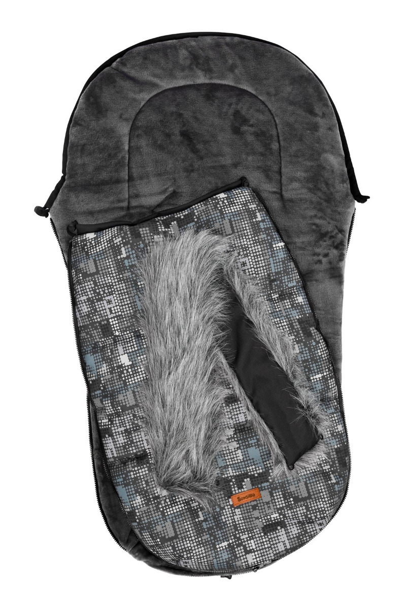 Sac de iarna Sensillo OLAF Fleece 100x45 cm Grafit image 3