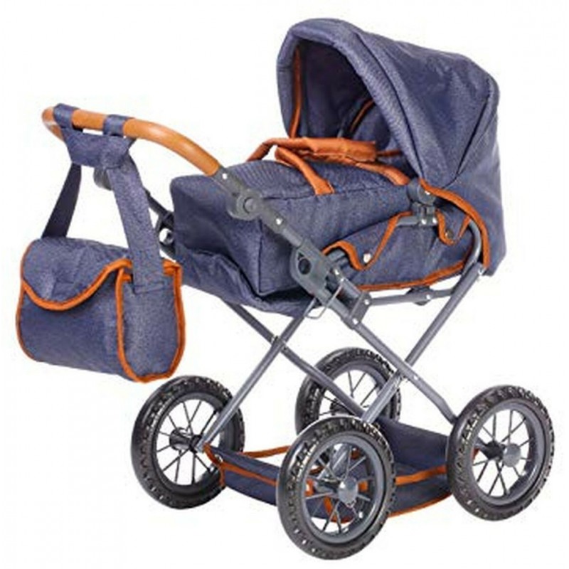 Carucior 2 in 1 pentru papusi Ruby Dark Blue