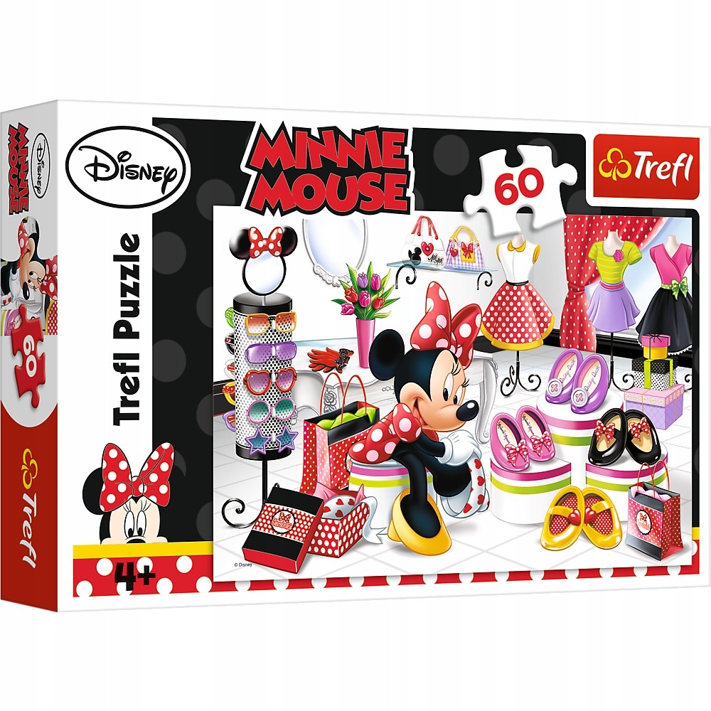 Puzzle Trefl Disney Minnie Mouse, La cumparaturi cu Minnie 60 piese