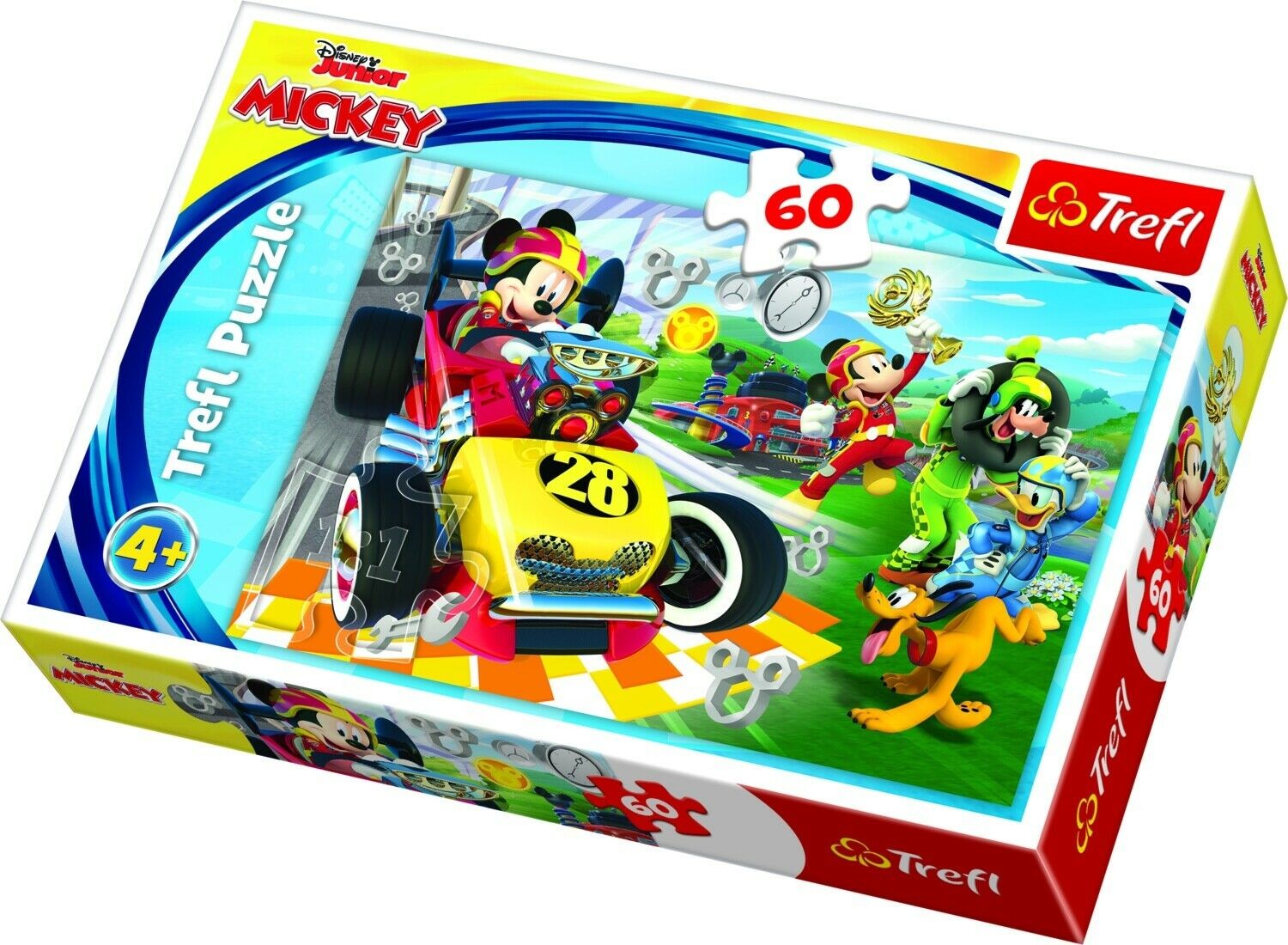 Puzzle Trefl Disney Mickey Mouse, Raliu cu prietenii 60 piese