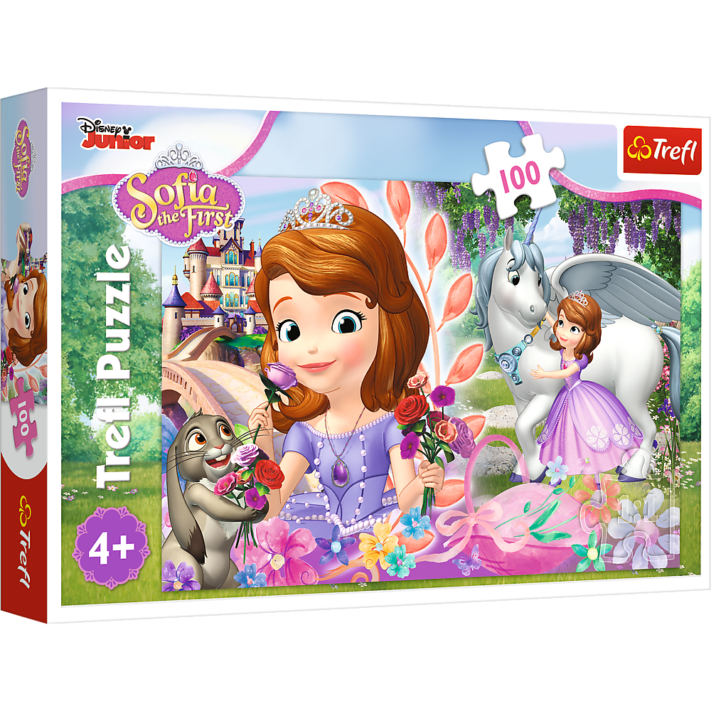 Puzzle Trefl Disney Sofia, Imparatia aventurilor 100 piese