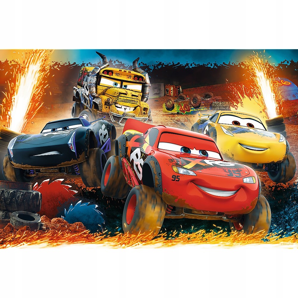 Puzzle Trefl Disney Cars, Cursa extrema 100 piese image 1