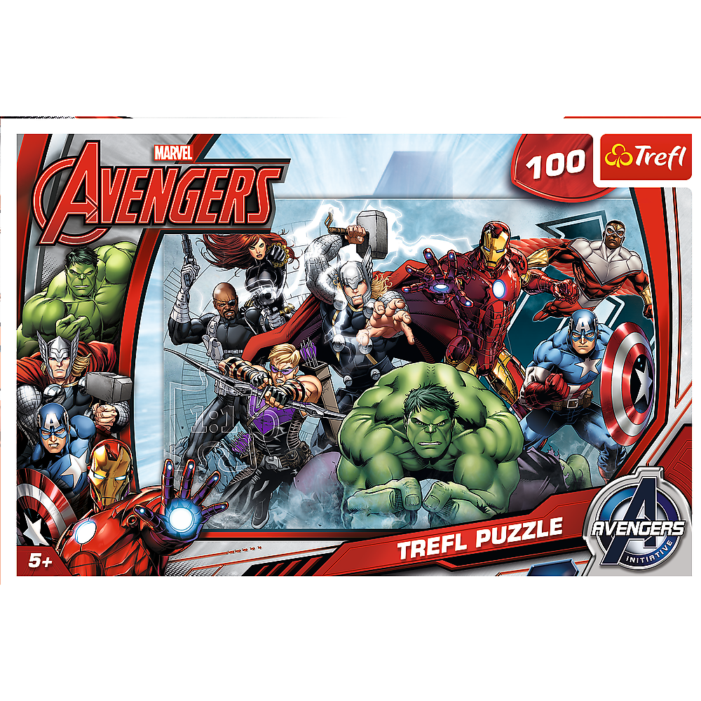 Puzzle Trefl Marvel Avengers, Sa atacam 100 piese image 1