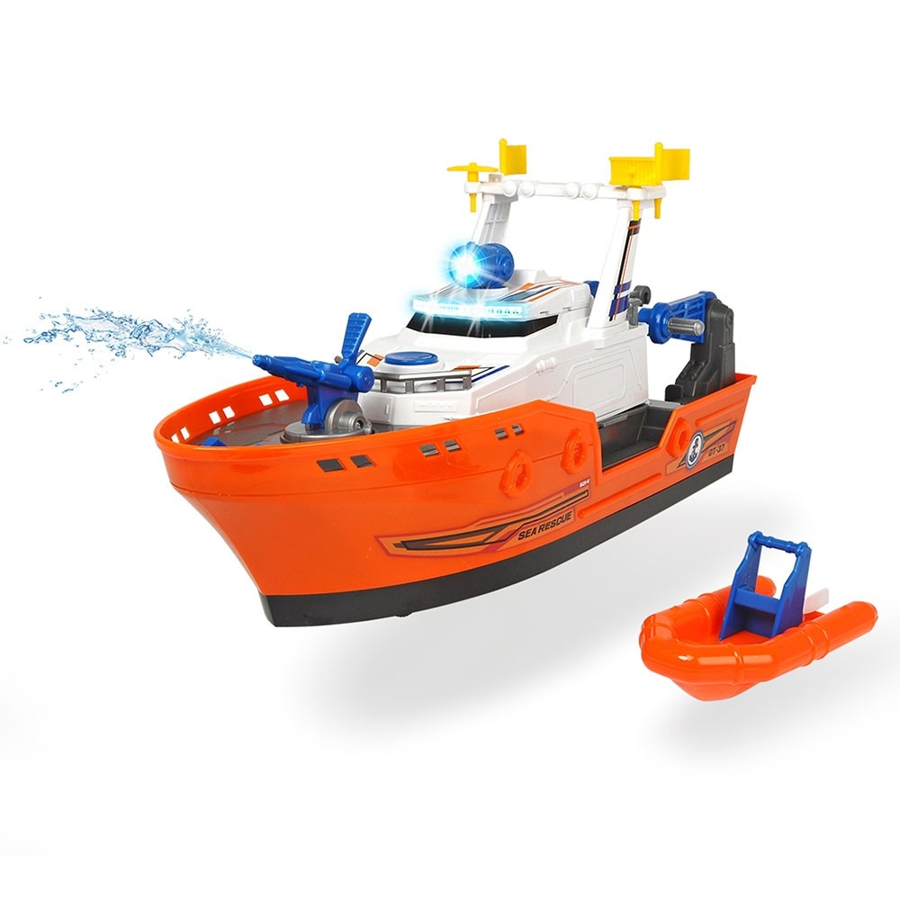 Barca de salvare Dickie Toys Harbour Rescue DT-37 cu accesorii image 1