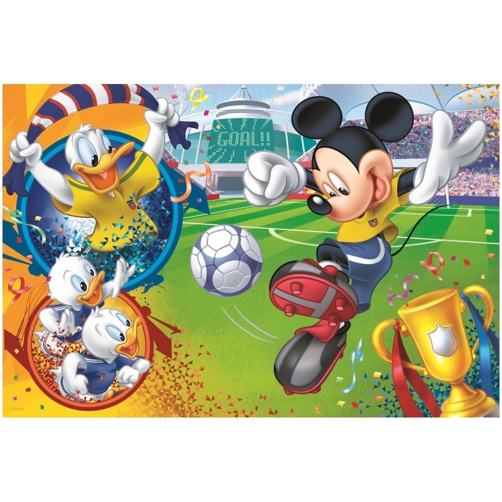 Puzzle Trefl Disney Mickey Mouse, Mickey pe terenul de sport 100 piese image 2