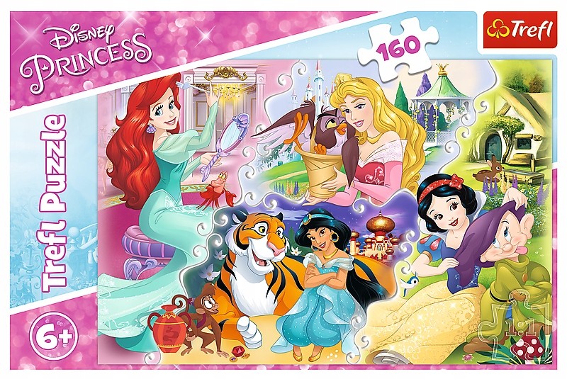 Puzzle Trefl Disney Princess, Printesele si prietenii lor 160 piese image 1