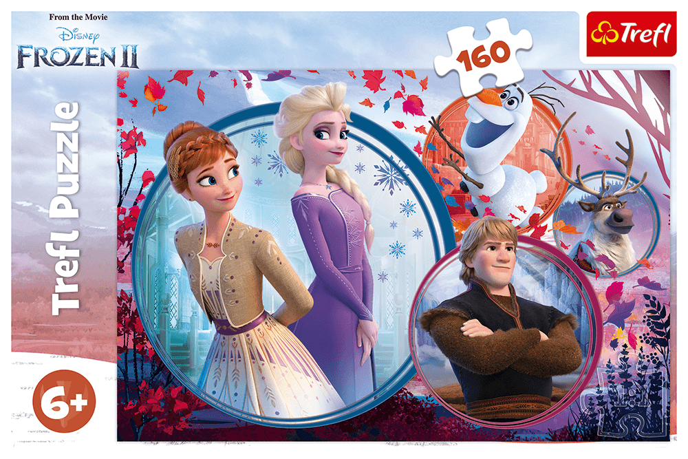 Puzzle Trefl Disney Frozen 2, Aventura surorilor 160 piese image 2