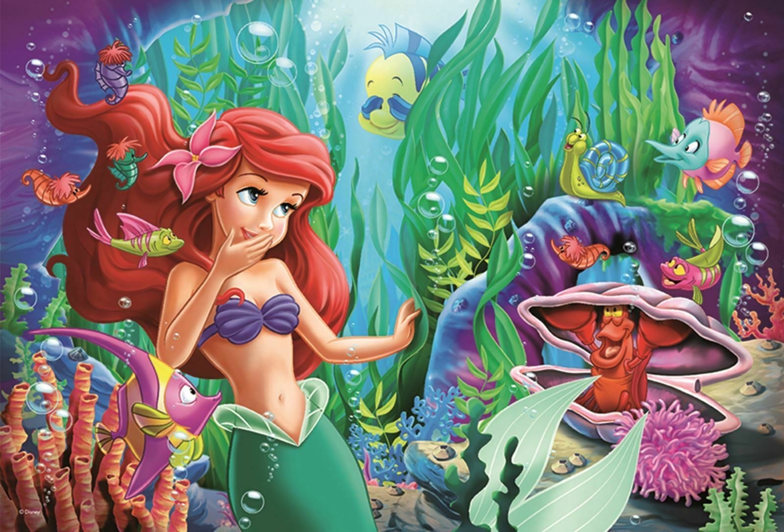 Puzzle Trefl Disney The Little Mermaid, De-a v-ati ascunselea 100 piese image 2