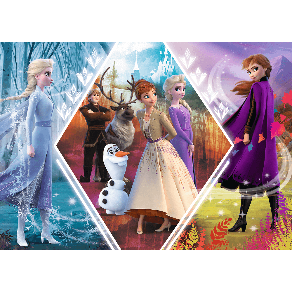 Puzzle Trefl Disney Frozen 2, Surorile in tinutul inghetat 200 piese image 1