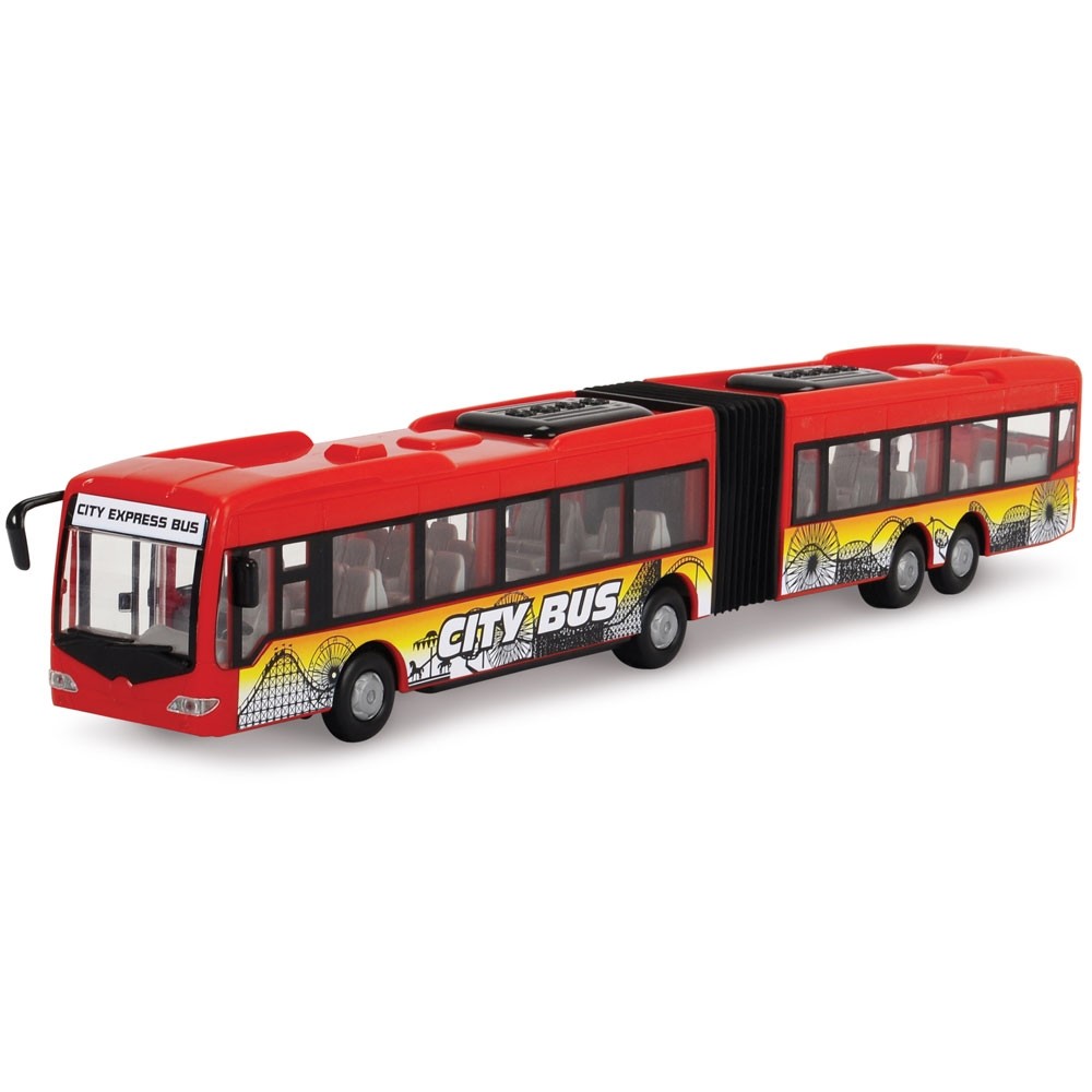 Autobuz Dickie Toys City Express Bus rosu image 1