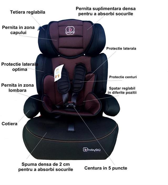 BabyGo - Scaun Auto Freemove Brown image 2