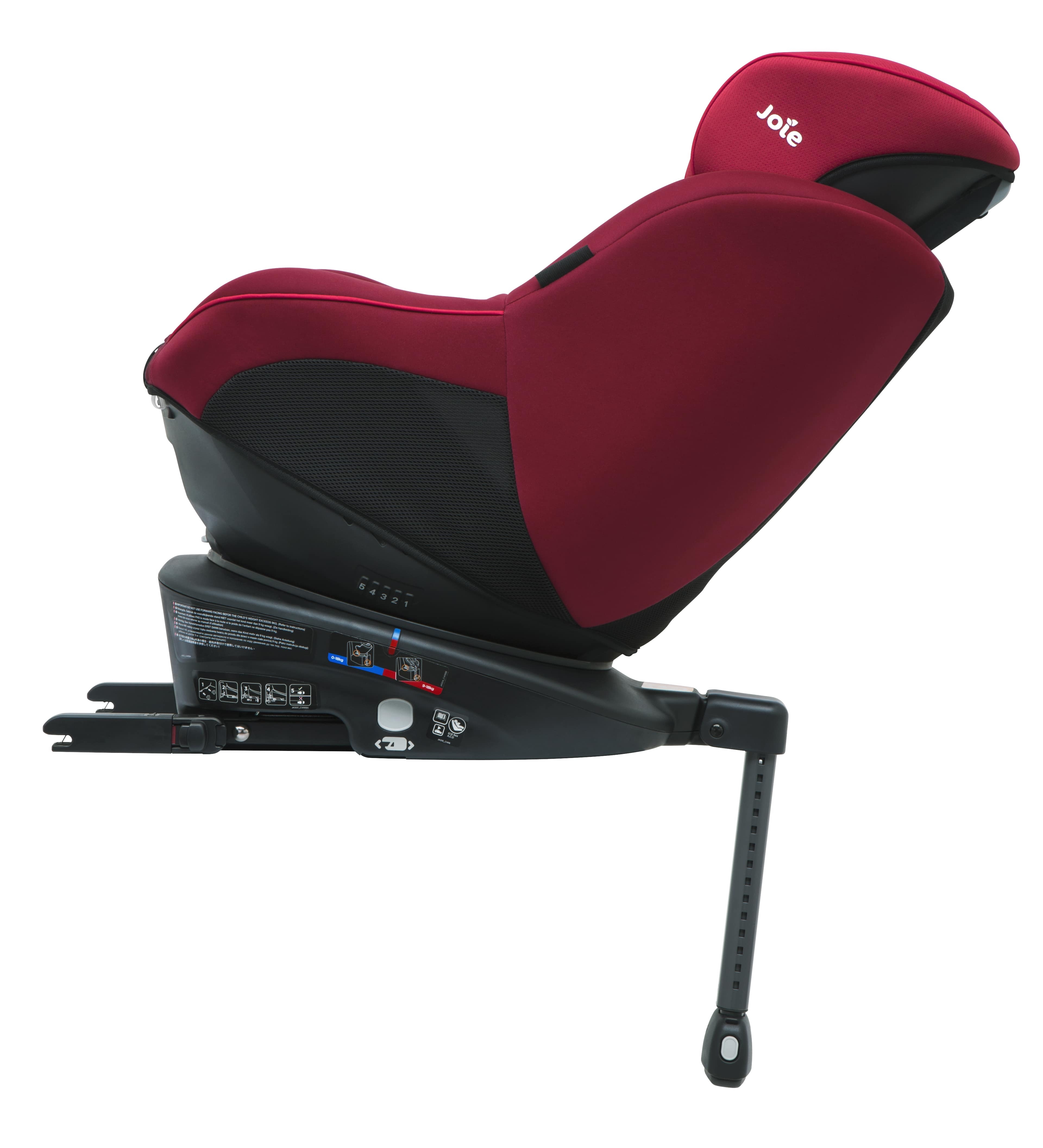 Joie – Scaun auto Rotativ cu Isofix Spin 360° Merlot,  0-18 kg image 6