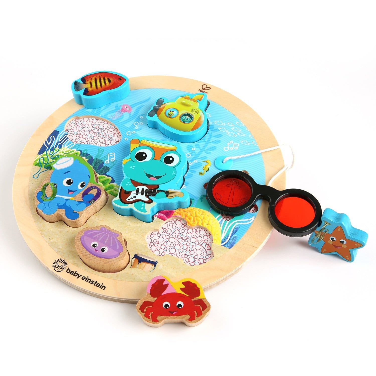 Baby Einstein - Jucarie de lemn Hape Submarine Adventure Puzzle™