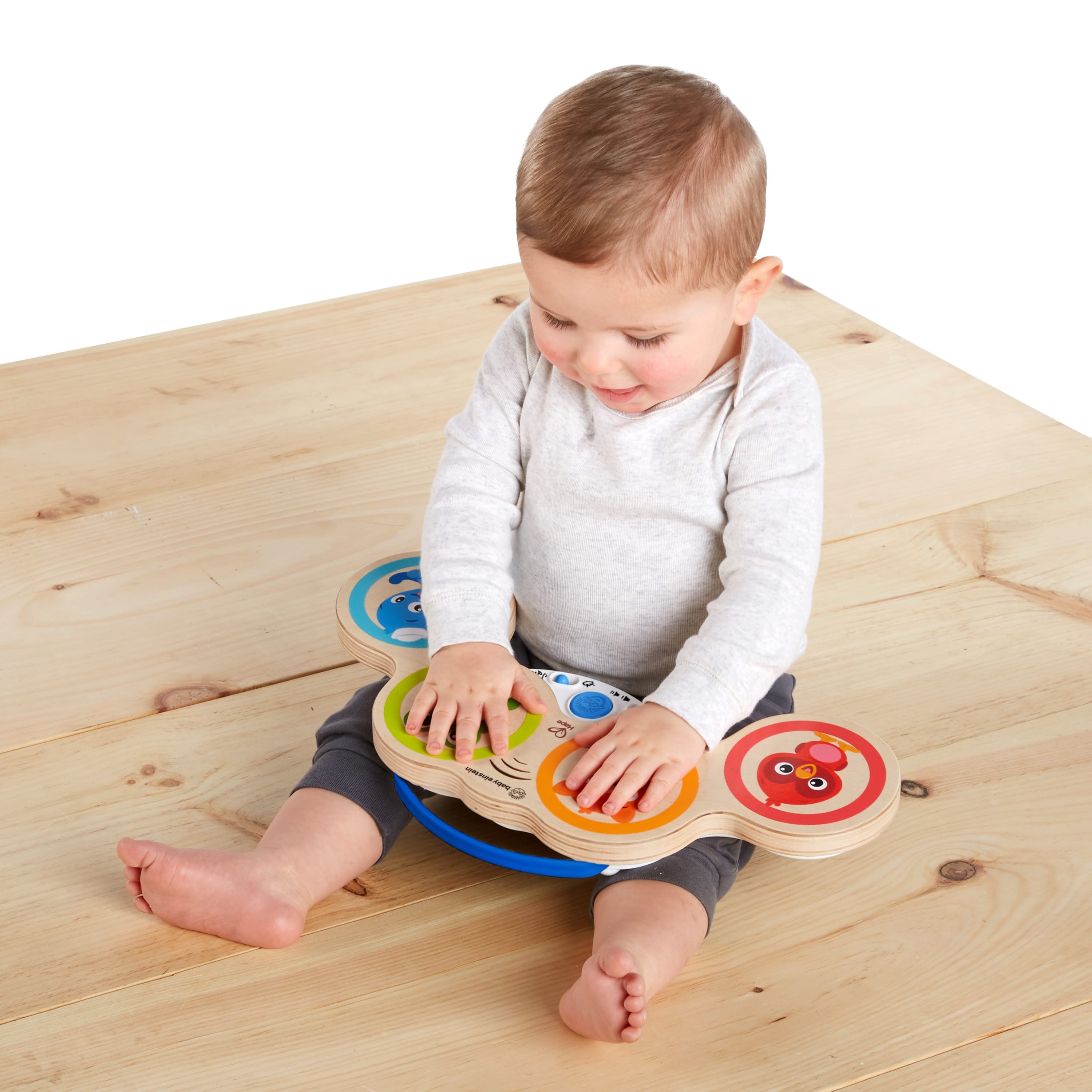 Baby Einstein – Jucarie muzicala de lemn Hape Magic Touch Drum™ image 1