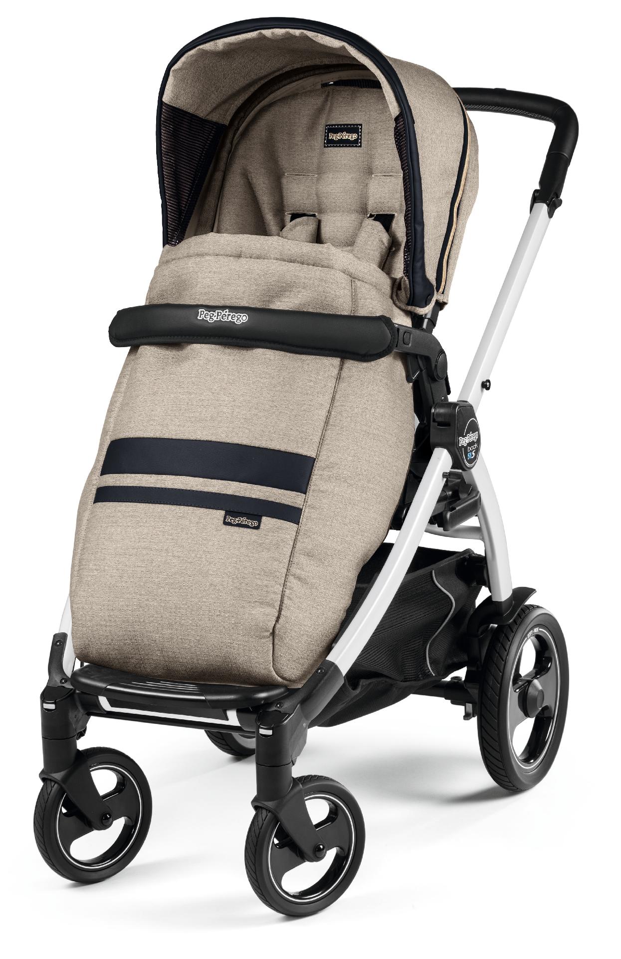 Carucior Peg Perego de la nastere, Book 51 S Titania Luxe Ecru (sasiu + hamac), 0-22 kg