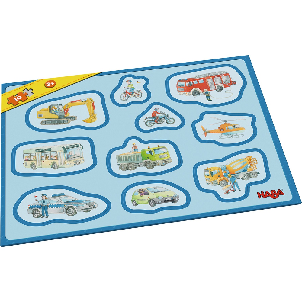 Primul meu puzzle cu rama, Haba, Vehicule, 2ani+ image 1