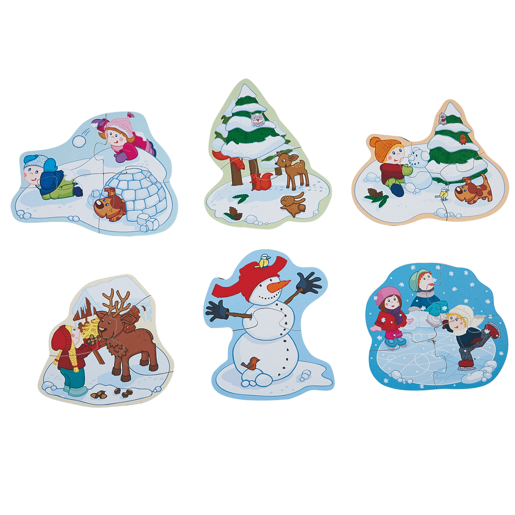 Set 6 puzzle, Haba, Winter Fun, 2ani+ image 2