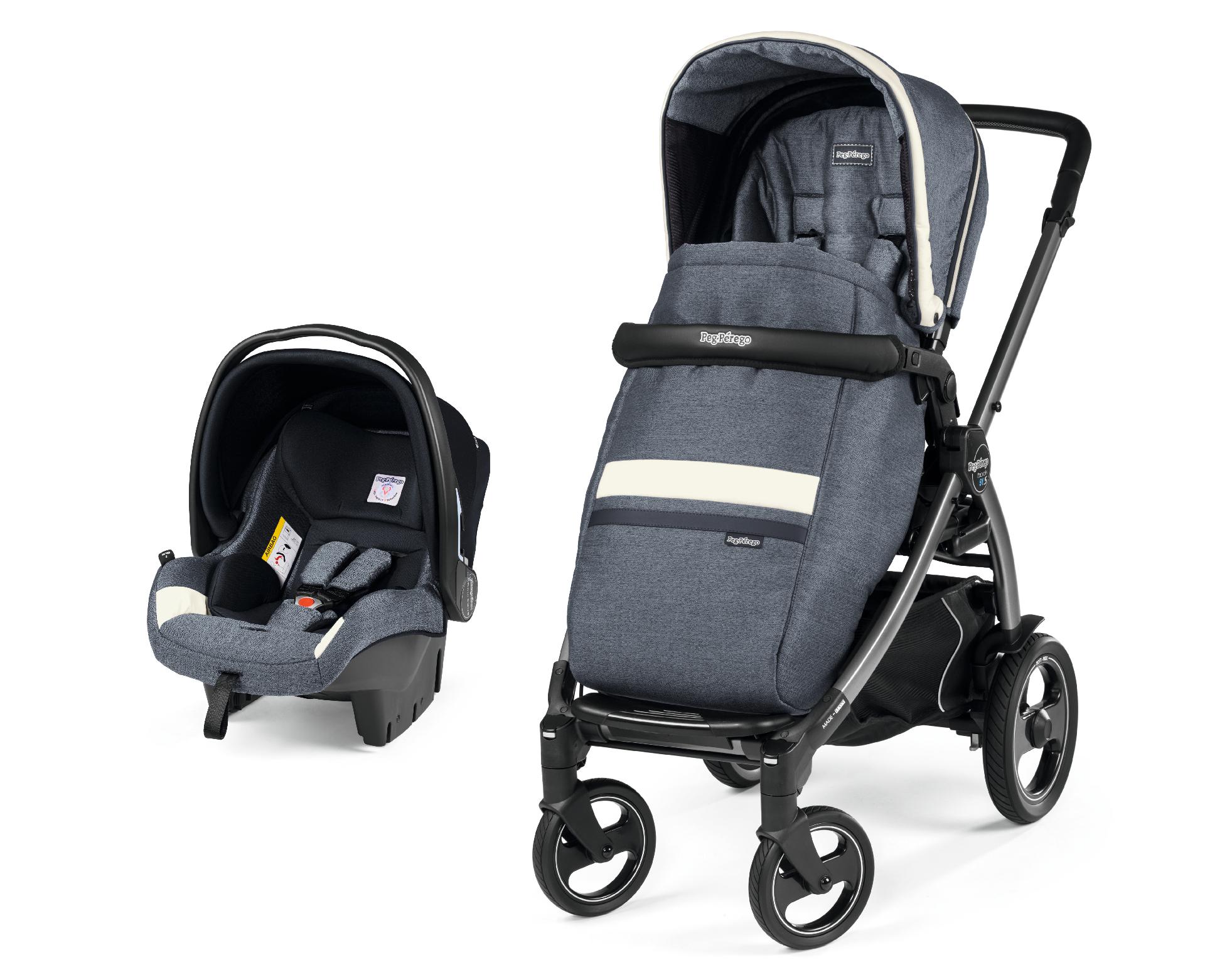 Carucior 2 in 1 Peg Perego, Book 51 S Titania, Luxe Mirage (sasiu + hamac + scaun auto), 0 - 22 kg