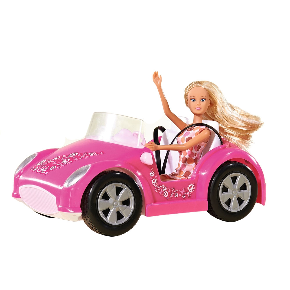 Masina Simba Steffi Love Beach Car cu papusa 29 cm