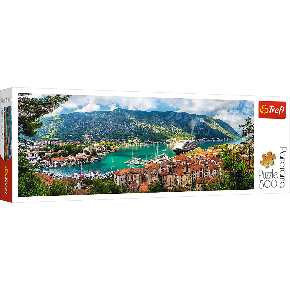 Puzzle Trefl Panorama, Kotor Muntenegru 500 piese