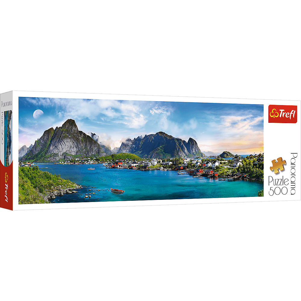 Puzzle Trefl Panorama, Arhipelagul Lofoten Norvegia 500 piese