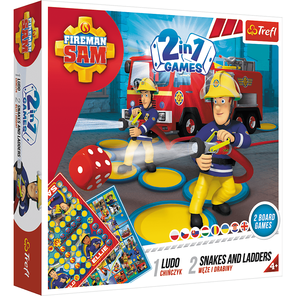 Joc Trefl Fireman Sam, Serpisori si scari Pompierul Sam 2 in 1