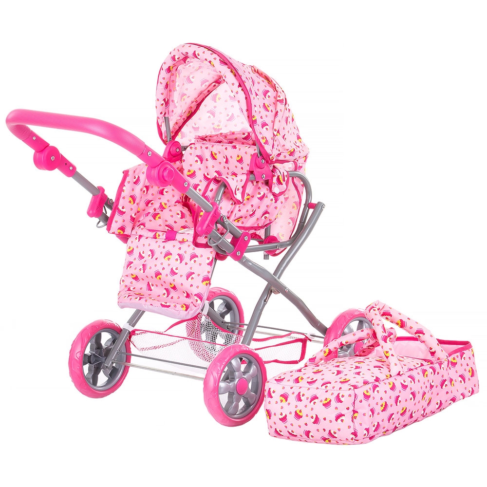 Carucior pentru papusi Chipolino Nelly pink