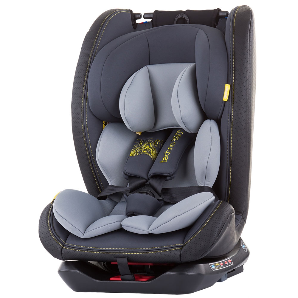 Scaun auto Chipolino Techno 0-36 kg asphalt cu sistem Isofix