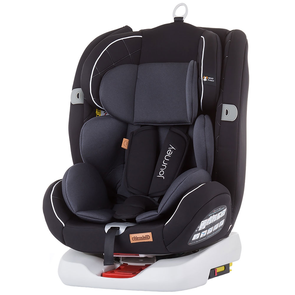 Scaun auto Chipolino Journey 0-36 kg asphalt cu sistem Isofix si sezut rotativ