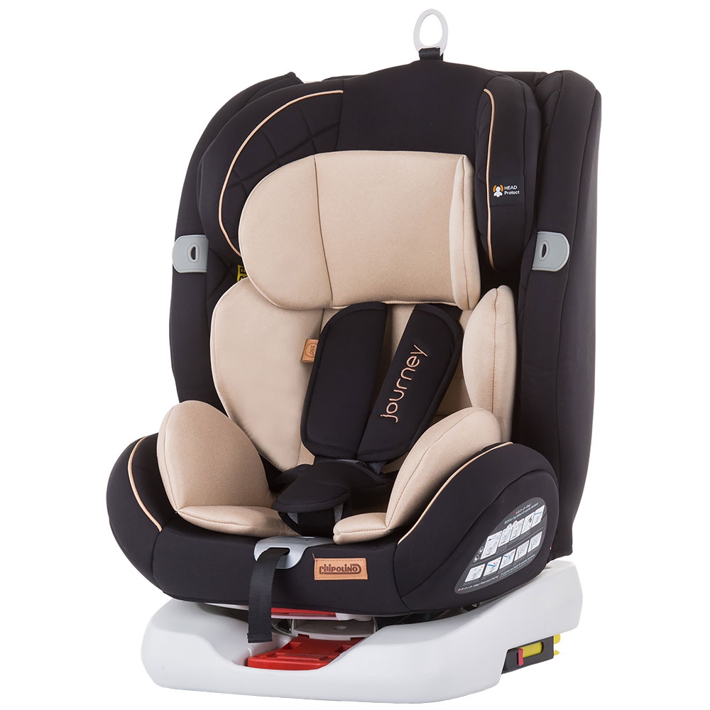 Scaun auto Chipolino Journey 0-36 kg latte cu sistem Isofix si sezut rotativ