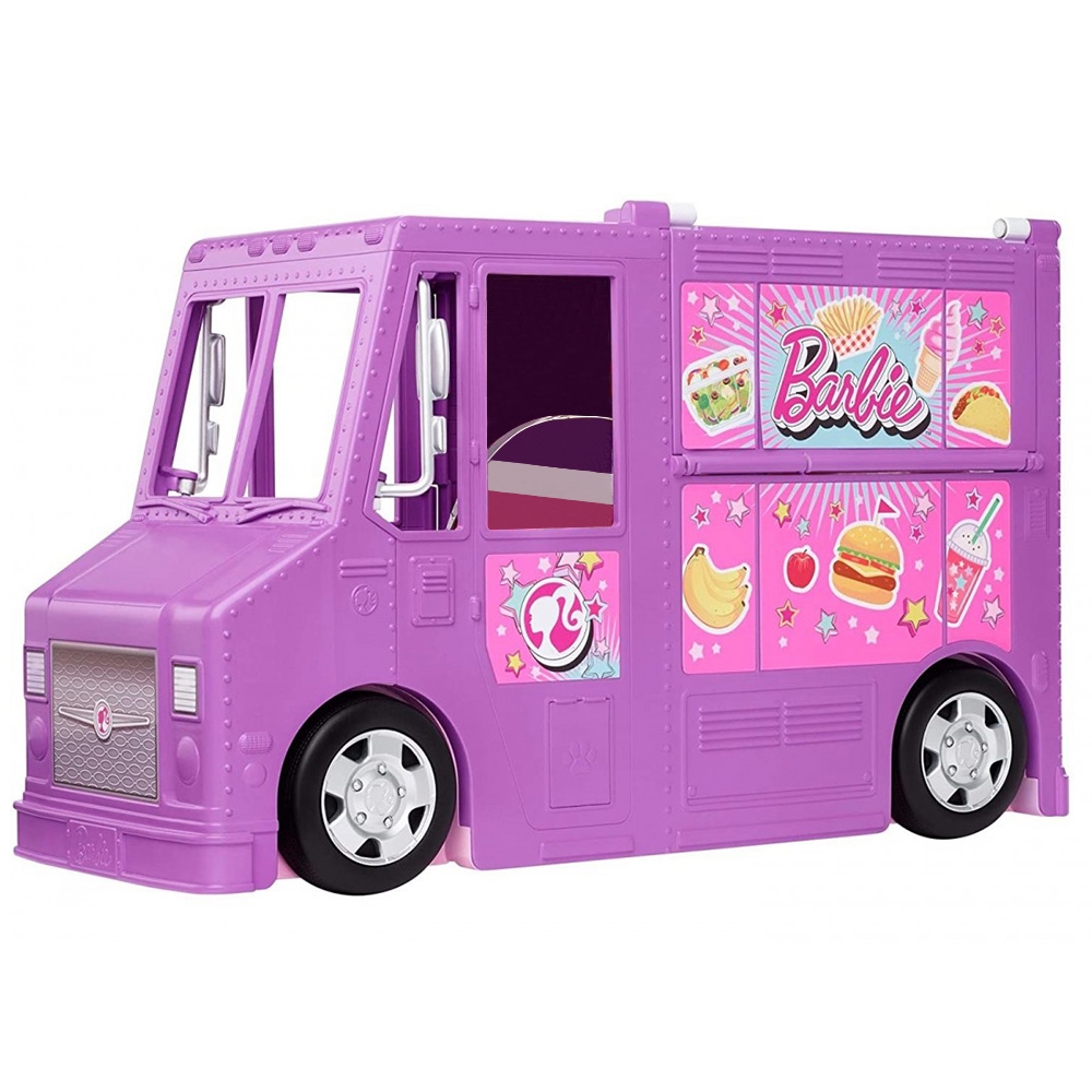 Masina Barbie by Mattel Rulota cu mancare si accesorii