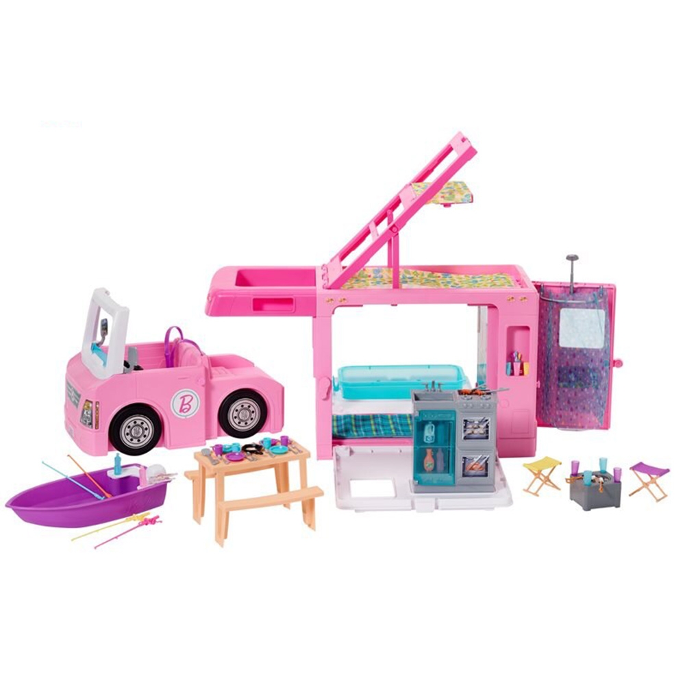 Masina Barbie by Mattel Dream Camper 3 in 1