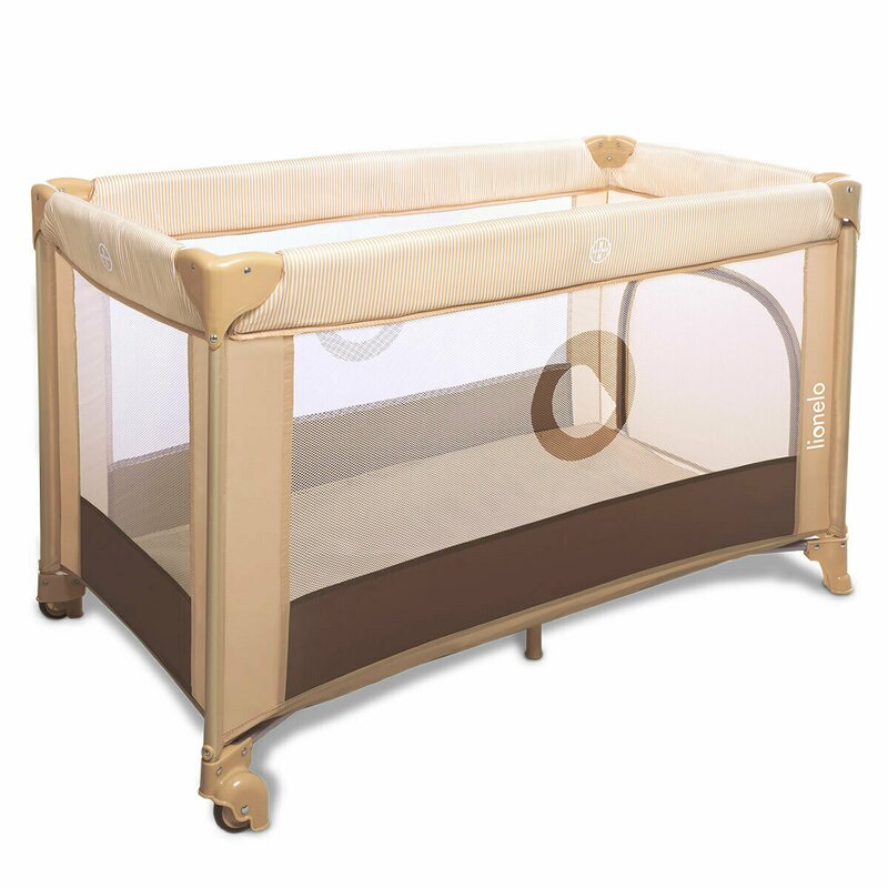 Lionelo - Patut pliant Stefi, 120x60 cm, Beige - Chocolate image 3