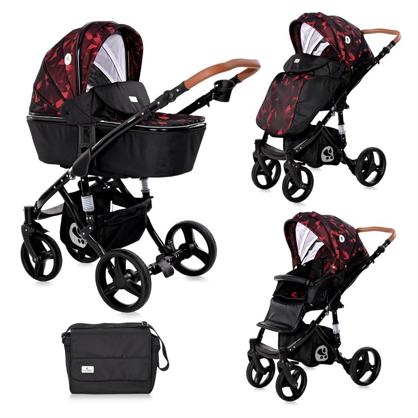 Carucior Rimini Set, 2in1, Ruby Red & Black image 23